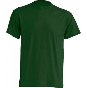 Klasické tričko JHK v rovném střihu bez bočních švů Barva: Zelená lahvová, Velikost: L JHK150