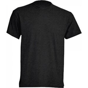 Klasické tričko JHK v rovném střihu bez bočních švů Barva: šedá uhlová melír, Velikost: L JHK150