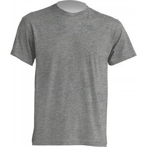 Klasické tričko JHK v rovném střihu bez bočních švů Barva: šedá melír, Velikost: 5XL JHK150