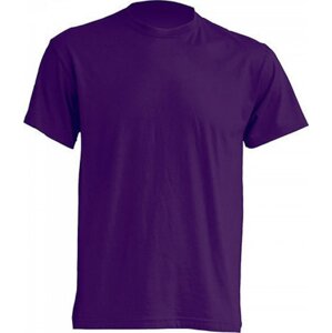Klasické tričko JHK v rovném střihu bez bočních švů Barva: Fialová, Velikost: L JHK150