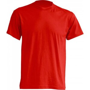 Klasické tričko JHK v rovném střihu bez bočních švů Barva: Červená, Velikost: 4XL JHK150