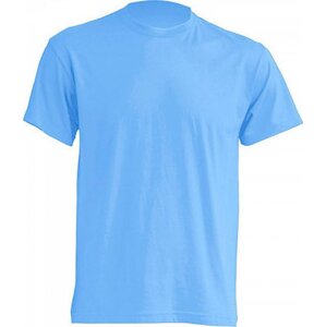 Klasické tričko JHK v rovném střihu bez bočních švů Barva: modrá nebeská, Velikost: L JHK150