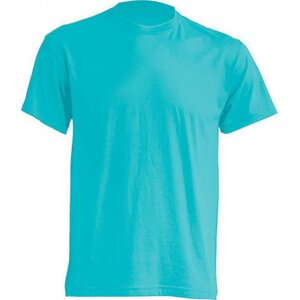 Klasické tričko JHK v rovném střihu bez bočních švů Barva: modrá tyrkysová, Velikost: 3XL JHK150