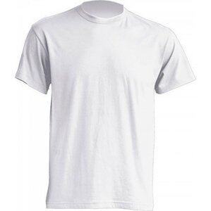 Klasické tričko JHK v rovném střihu bez bočních švů Barva: Bílá, Velikost: L JHK150
