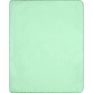James & Nicholson Fleecová deka s prošitými okraji 130 x 170 cm Barva: zelená světlá JN1901