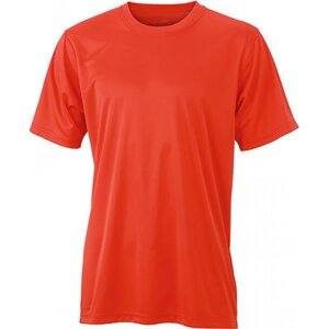 James & Nicholson Základní pánské funkční tričko na sport a volný čas James and Nicholson Barva: červeno-oranžová, Velikost: XXL JN358