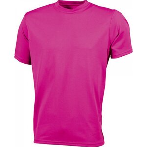 James & Nicholson Základní pánské funkční tričko na sport a volný čas James and Nicholson Barva: Růžová, Velikost: 3XL JN358