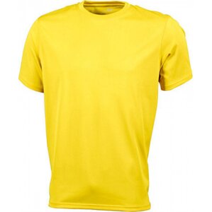James & Nicholson Základní pánské funkční tričko na sport a volný čas James and Nicholson Barva: Žlutá, Velikost: XXL JN358