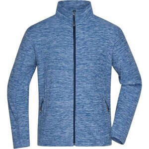 James & Nicholson Pánská fleecová bunda s trendy prolínajícím se efektem Barva: modrá námořní, Velikost: XL JN770