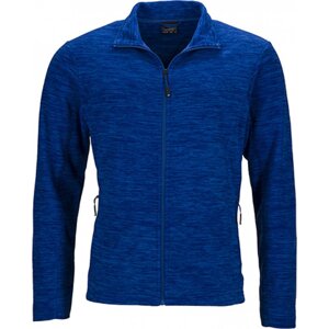 James & Nicholson Pánská fleecová bunda s trendy prolínajícím se efektem Barva: modrá královská, Velikost: L JN770