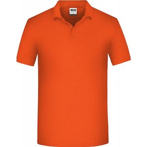 James & Nicholson Pánská pracovní polokošile z organické bavlny James and NIcholson Barva: Oranžová, Velikost: XL JN874