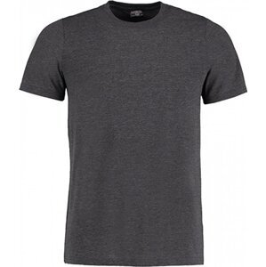 Kustom Kit Módní tričko ze směsového materiálu Barva: šedá tmavá melír, Velikost: 3XL K504