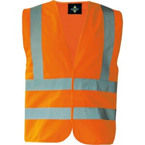 Korntex Bezpečnostní vesta se čtyřmi reflexními pruhhy Barva: Oranžová, Velikost: 4XL KX140
