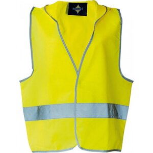 Korntex Dětská bezpečnostní vesta Odense s kapucí Barva: Žlutá, Velikost: S (7-12 let) KX504