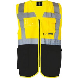 Korntex Bezpečnostní reflexní vesta Berlin Barva: žlutá - černá, Velikost: 3XL KX802
