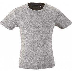 Sol's Dětské tričko Milo z organické bavlny s enzymatickým ošetřením Barva: šedý melír světlý, Velikost: 10 let (130/140) L02078