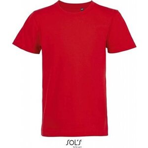 Sol's Dětské tričko Milo z organické bavlny s enzymatickým ošetřením Barva: Červená, Velikost: 106/116 (6 let) L02078