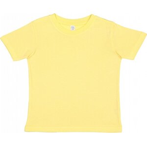 Rabbit Skins Dětské tričko z organické bavlny Barva: žlutá pastelová, Velikost: 5/6 let LA3321