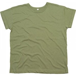 Volné dámské organické tričko Mantis Boyfriend s ohrnutými rukávky Barva: Soft Olive, Velikost: L P193