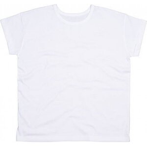 Volné dámské organické tričko Mantis Boyfriend s ohrnutými rukávky Barva: Bílá, Velikost: L P193