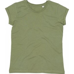 Dámské tričko Mantis z organické bavlny s ohnutými rukávky Barva: Olivová, Velikost: L P81