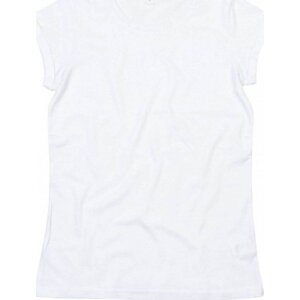 Dámské tričko Mantis z organické bavlny s ohnutými rukávky Barva: Bílá, Velikost: L P81