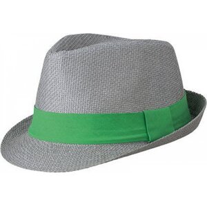 Myrtle beach Polstrovaný klobouk ve Street stylu s páskou na potisk či výšivku Barva: šedá - zelená, Velikost: S/M (56 cm) MB6564