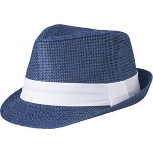 Myrtle beach Polstrovaný klobouk ve Street stylu s páskou na potisk či výšivku Barva: modrá námořní - bílá, Velikost: L/XL (58 cm) MB6564