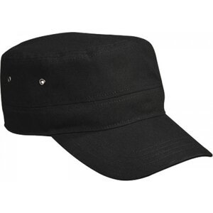 Myrtle beach Dětská vojenská čepice s nízkým profilem a prohnutým kšiltem Barva: Černá MB7018