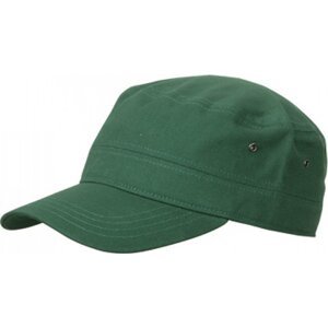 Myrtle beach Dětská vojenská čepice s nízkým profilem a prohnutým kšiltem Barva: zelená tmavá MB7018