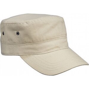 Myrtle beach Dětská vojenská čepice s nízkým profilem a prohnutým kšiltem Barva: Khaki MB7018