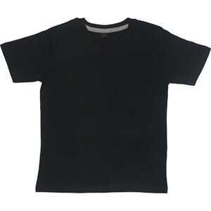 Mantis Kids Dětské tričko Super Soft Barva: černá - šedá melange melír, Velikost: 8-9 let MK15