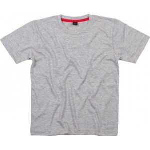 Mantis Kids Dětské tričko Super Soft Barva: šedý melír - červená sepraná, Velikost: 2-3 roky MK15