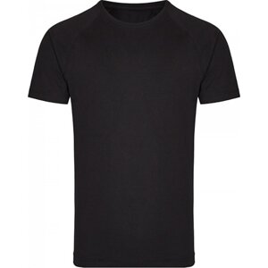 Zúžené baseballové tričko Miners Mater s krátkým kontrastním rukávem Barva: černá - černá, Velikost: 3XL MY110