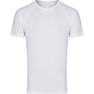 Zúžené baseballové tričko Miners Mater s krátkým kontrastním rukávem Barva: bílá - bílá, Velikost: L MY110