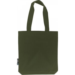 Keprová Fairtrade taška z organické bavlny Neutral Barva: zelená vojenská, Velikost: 38 x 42 x 7 cm NE90003