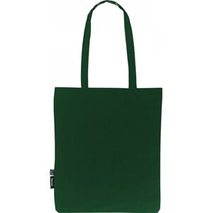 Fairtrade nákupní taška Neutral z organické bavlny s dlouhými uchy Barva: Zelená lahvová, Velikost: 38 x 42 cm NE90014