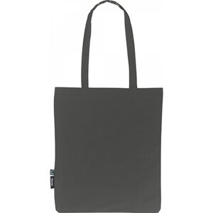 Fairtrade nákupní taška Neutral z organické bavlny s dlouhými uchy Barva: šedá uhlová, Velikost: 38 x 42 cm NE90014
