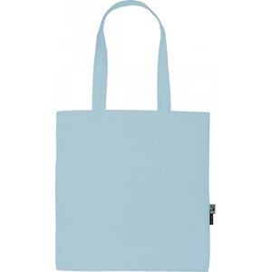 Fairtrade nákupní taška Neutral z organické bavlny s dlouhými uchy Barva: modrá světlá, Velikost: 38 x 42 cm NE90014