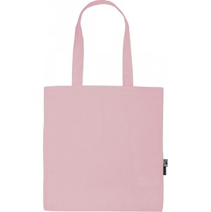 Fairtrade nákupní taška Neutral z organické bavlny s dlouhými uchy Barva: růžová světlá, Velikost: 38 x 42 cm NE90014