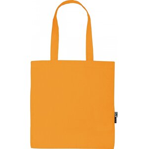 Fairtrade nákupní taška Neutral z organické bavlny s dlouhými uchy Barva: Oranžová, Velikost: 38 x 42 cm NE90014