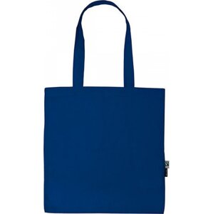 Fairtrade nákupní taška Neutral z organické bavlny s dlouhými uchy Barva: modrá královská, Velikost: 38 x 42 cm NE90014
