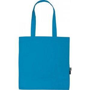 Fairtrade nákupní taška Neutral z organické bavlny s dlouhými uchy Barva: modrá safírová, Velikost: 38 x 42 cm NE90014