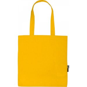 Fairtrade nákupní taška Neutral z organické bavlny s dlouhými uchy Barva: Žlutá, Velikost: 38 x 42 cm NE90014