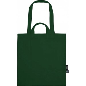 Neutral Pevná Fairtrade nákupní taška z organické bavlny s dvojitým uchem Barva: Zelená lahvová, Velikost: 35 x 38 cm NE90030