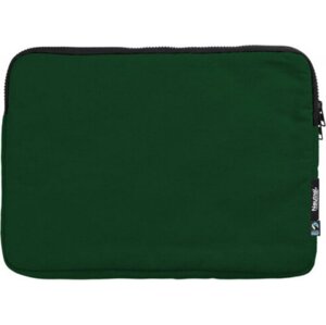 Neutral 100% organický obal na laptop 13" s oboustranným zipem Barva: Zelená lahvová, Velikost: 24,5 x 35,5 x 3 cm NE90040