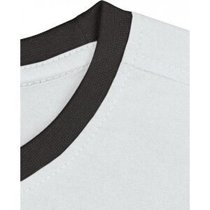 Nath Bavlněné přiléhavé slim-fit tričko Boston s kontrasními lemy 165 g/m Barva: bílá - černá, Velikost: S NH351