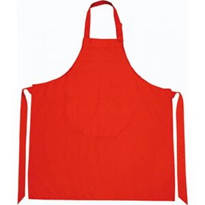 Printwear Bavlněná pracovní zástěra s nastavitelným výstřihem Barva: Červená, Velikost: 85 x 75 cm NT5220
