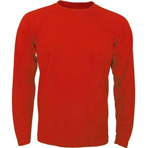 Oltees Základní pánské funkční triko s dlouhým rukávem Barva: Červená, Velikost: M OT060