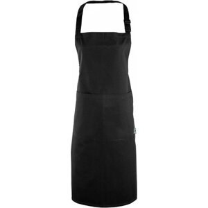 Premier Workwear Pracovní zástěra s kapsou, certifikováno Fairtrade Barva: Černá, Velikost: 60 x 84 cm PW112